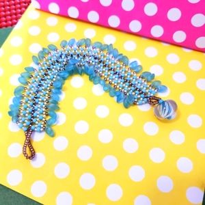 Baby blue SDE Designs Original Ruffle Bracelet